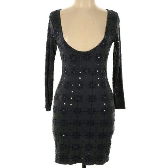 Free People Embroidered Sequin Bodycon Dress - Picture 2 of 8